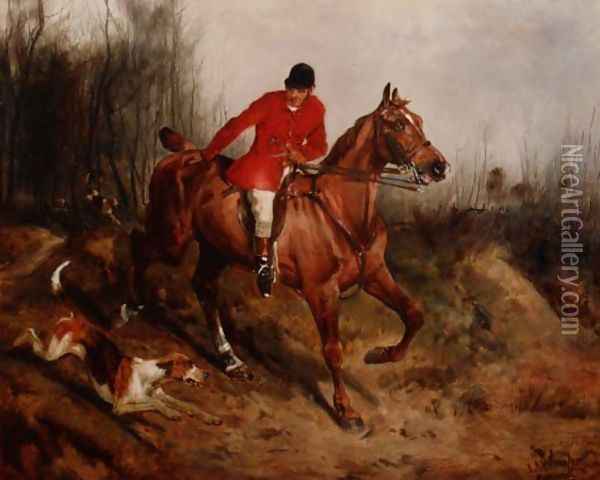Hunting Scene Oil Painting - John Alfred Wheeler