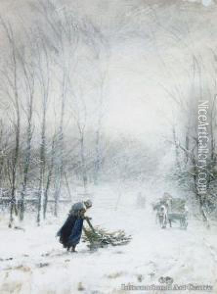 Winter's Tale Oil Painting - Petrus van der Velden