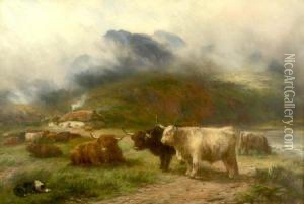 Highland Rest Oil Painting - Henry Garland