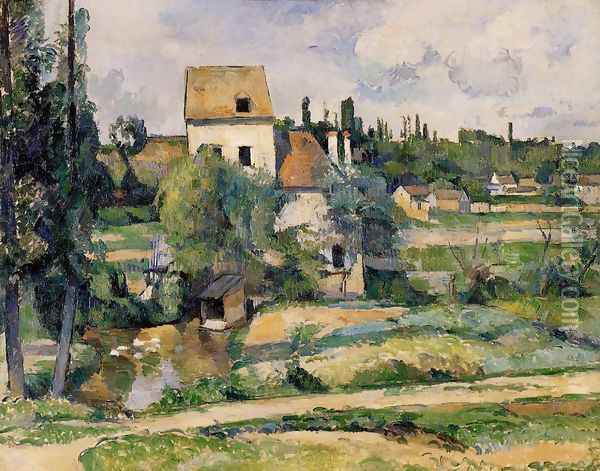 Mill On The Couleuvre At Pontoise Oil Painting - Paul Cezanne