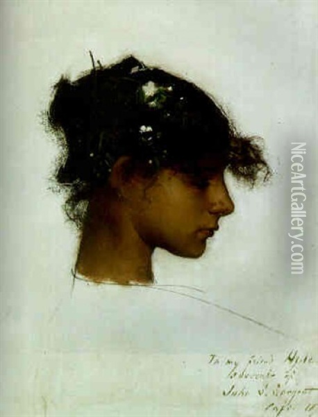 Rosina Ferrara - The Capri Girl Oil Painting - John Singer Sargent
