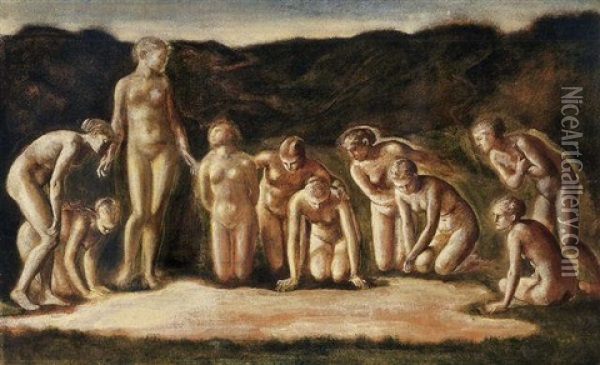 The Mirror Of Venus Oil Painting - Edward Burne-Jones