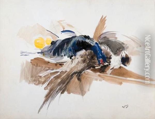 Natura Morta Con Fagiani Oil Painting - Giovanni Boldini
