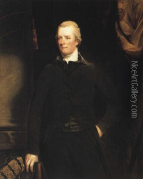 Portrait Of The Right Hon. William Pitt Oil Painting - Sir John Hoppner