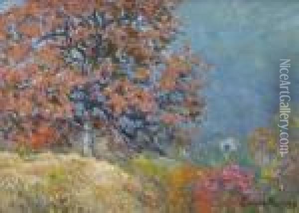 ''oaktree'' Oil Painting - John Joseph Enneking