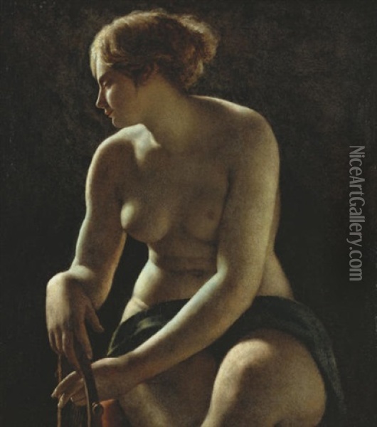 Sappho Oil Painting - Pierre Narcisse Guerin
