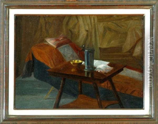 Interior, Ca Oil Painting - Edvard Weie