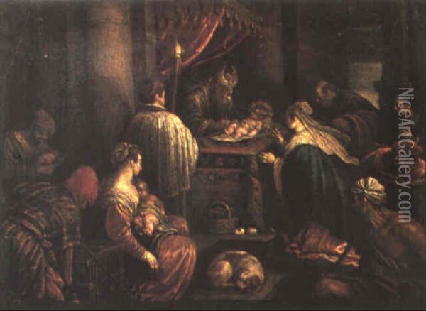 The Adoration Of The Shepherds Oil Painting - Francesco Bassano the Younger