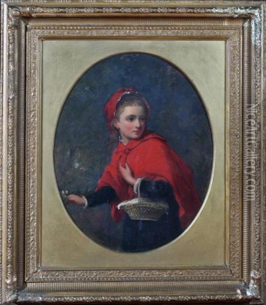 Little Red Riding Hood Oil Painting - James Edgell Collins