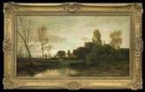 Evening Mood Oil Painting - Ludwig Willroider