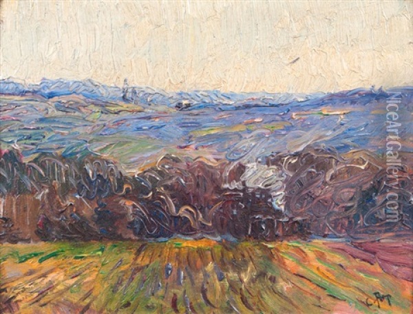 Kleine Landschaft Oil Painting - Carl Arp