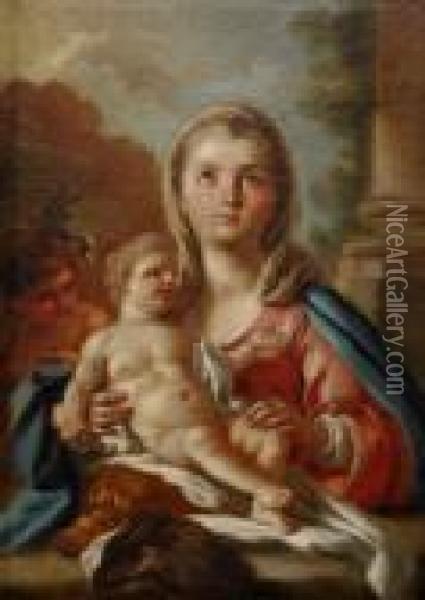 Madonna Med Barnet Oil Painting - Francesco de Mura