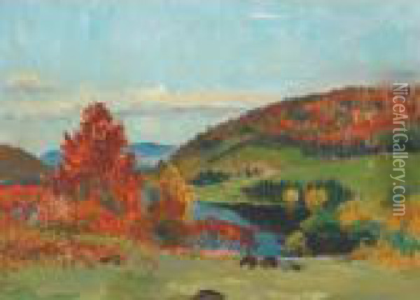 St. Margarets: Autumn Oil Painting - Maurice Galbraith Cullen