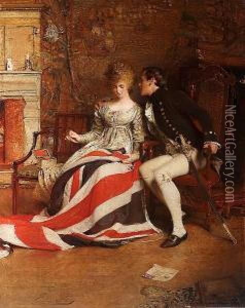 The First Union Jack Oil Painting - George William Joy