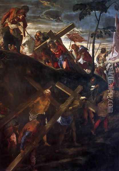 The Ascent to Calvary 2 Oil Painting - Jacopo Tintoretto (Robusti)