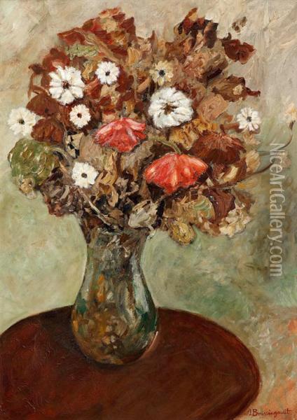 Bouquet De Fleurs Oil Painting - Jean-Louis Boussingault