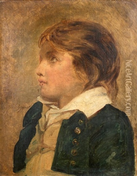 Portrait D'enfant Oil Painting - Ary Scheffer