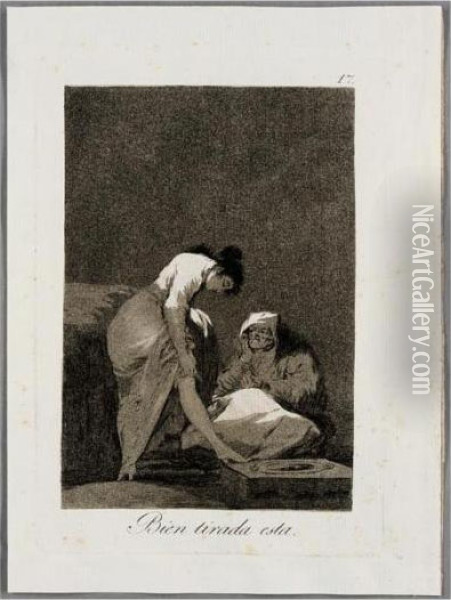 Bien Tirada Esta (delteil 54; Harris 52) Oil Painting - Francisco De Goya y Lucientes