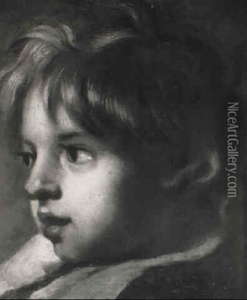 The Head Of A Boy Oil Painting - Jan Boeckhorst