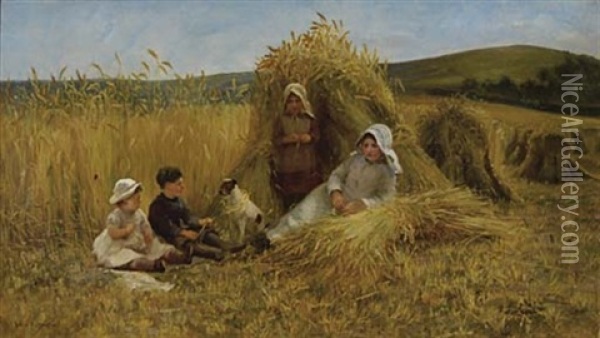 Midday Rest Oil Painting - Lionel Percy Smythe