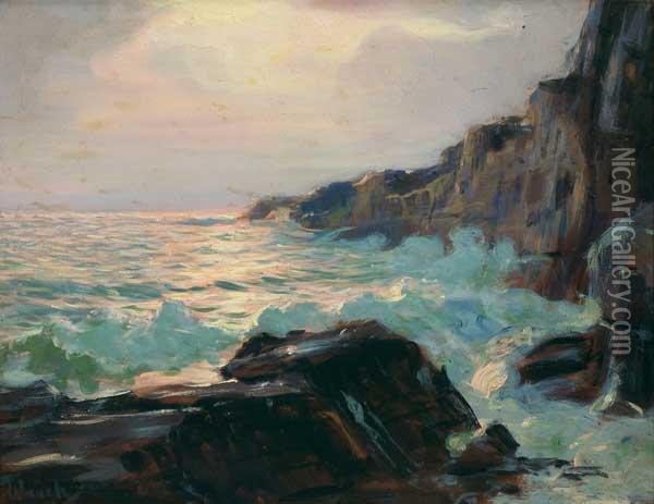 ''afternoon Glow'' Oil Painting - Frederick Judd Waugh