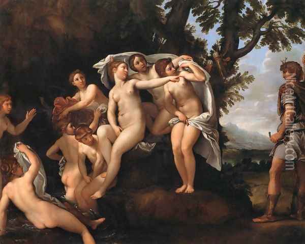Diana and Actaeon 2 Oil Painting - Francesco Albani