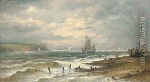 Heading out to the fishing grounds Oil Painting - John Moore Of Ipswich