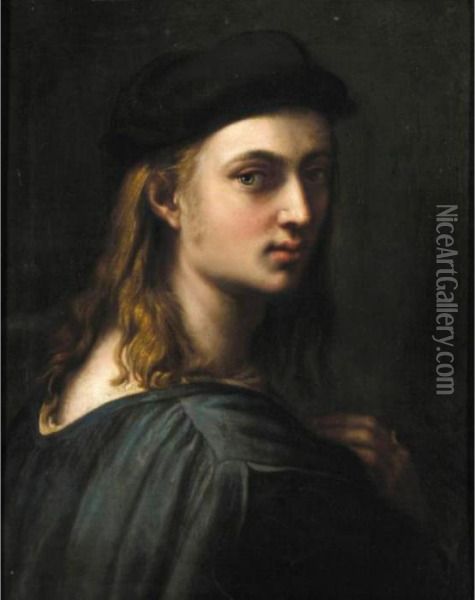 Portrait Of Bindo Altoviti Oil Painting - Raphael (Raffaello Sanzio of Urbino)