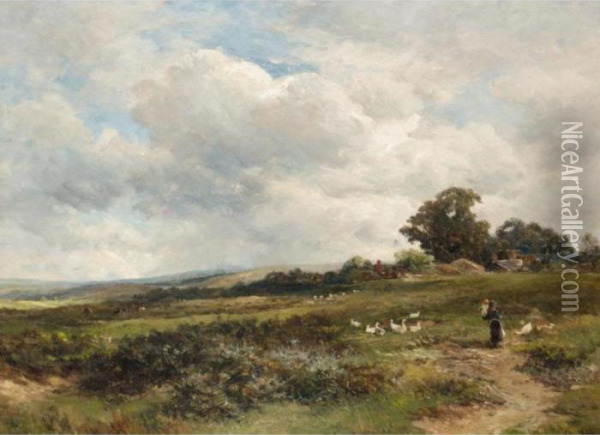 A Herefordshire Common Oil Painting - David Bates