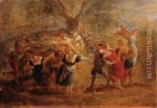Wiejska Zabawa Oil Painting - Peter Paul Rubens