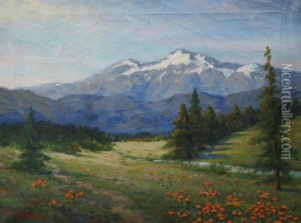 ''near Salem, 
Oregon'' Oil Painting - Royal Hill Milleson