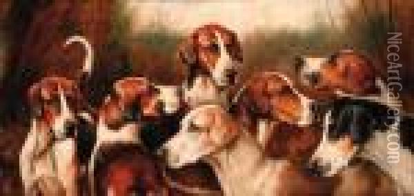 The Beaufort Hounds Oil Painting - John Arnold Wheeler