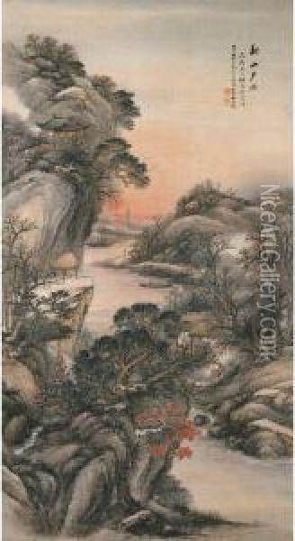 Sunset Oil Painting - Wu Shixian