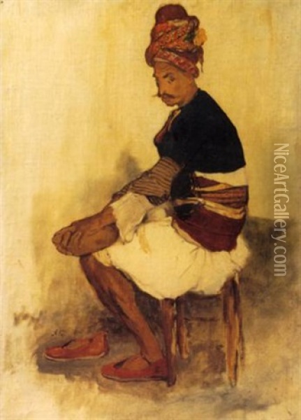 The Zeybek Oil Painting - Nikolaus Gysis