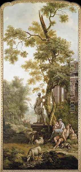 Arcadian Landscape 1780 Oil Painting - Jurriaan Andriessen
