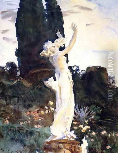 Statue of Daphne Oil Painting - John Singer Sargent