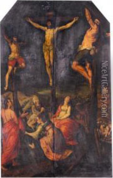 The Crucifixion Oil Painting - Pieter Jansz. Quast
