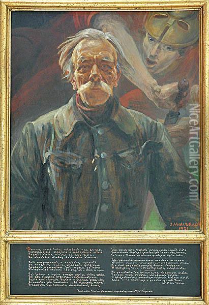 Stary Wiarus - Portret Jana Kicinskiego Oil Painting - Jacek Malczewski