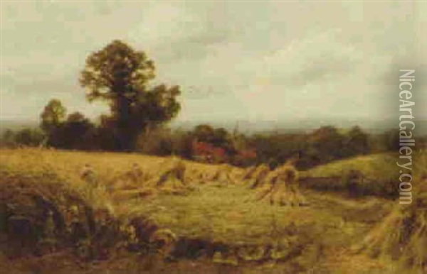 Harvest Oil Painting - Henry John Kinnaird