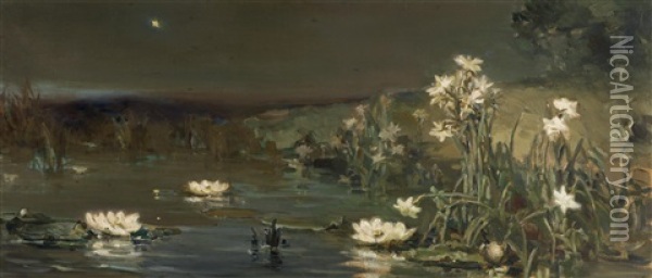 Der Stern In Der Nacht Oil Painting - Vasili Aleksandrovich Kotarbinsky
