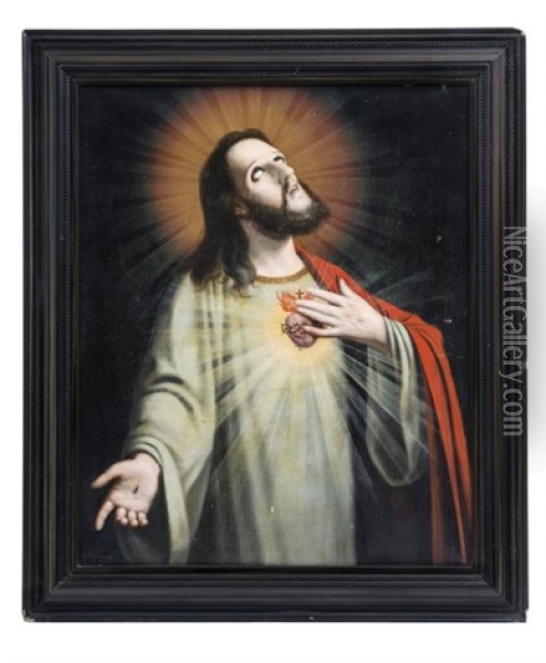 Sagrado Corazon De Jesus Oil Painting - Padre Gonzalo Carrasco