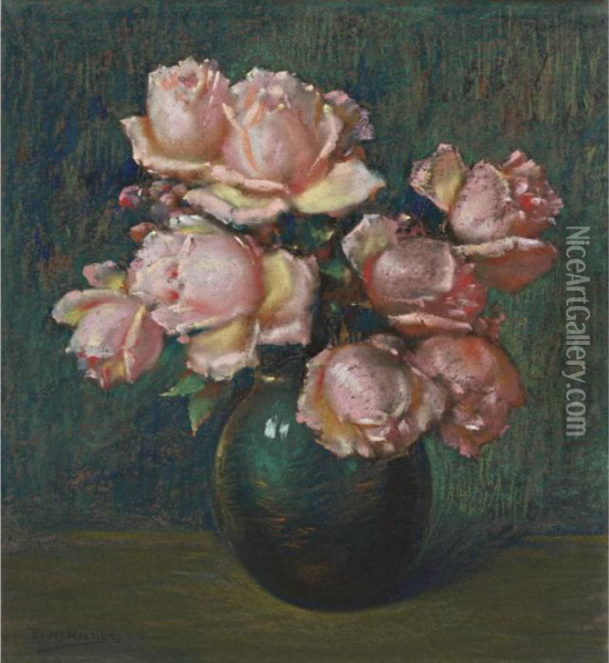Rosas Oil Painting - Alfredo Ramos Martinez