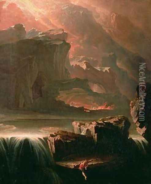 Sadak in Search of the Waters of Oblivion 1812 Oil Painting - John Martin