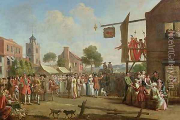 A London Fair Oil Painting - John Laguerre