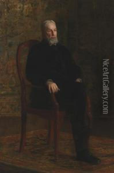 Robert C. Ogden Oil Painting - Thomas Cowperthwait Eakins
