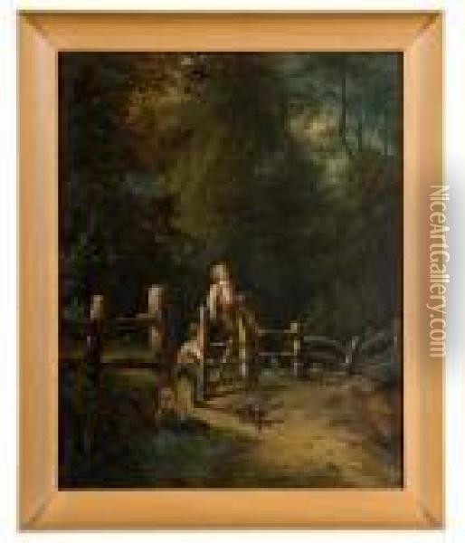 Genre Scene Oil Painting - John Constable
