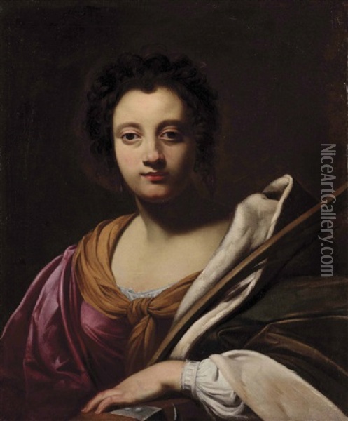 Saint Catherine Of Alexandria Oil Painting - Simon Vouet
