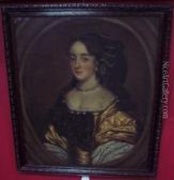 Countess Of Bristol, Lady Of The Bedchamber To Queen Caroline Oil Painting - Sir Peter Lely