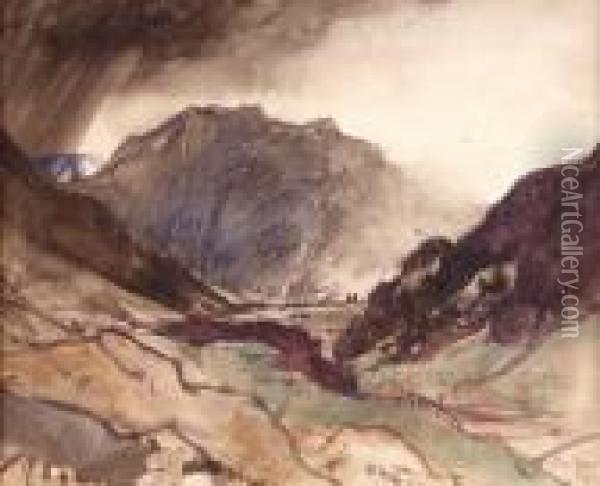 Glen Nevis Oil Painting - David Young Cameron