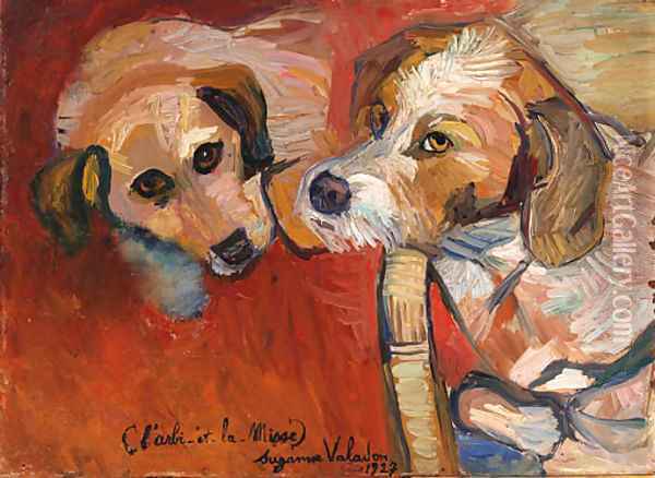 L'arbi et la misse Oil Painting - Suzanne Valadon
